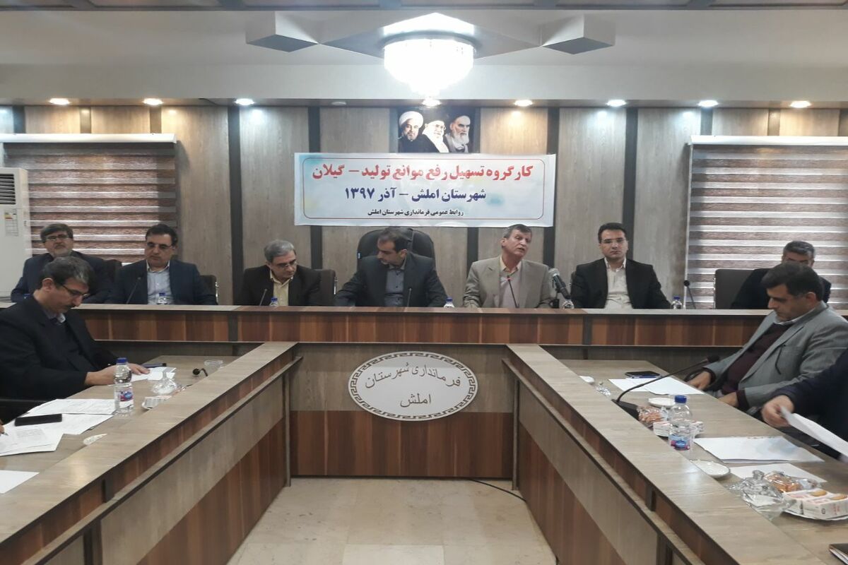شهرستان املش-کارگروه رفع موانع ورونق تولید