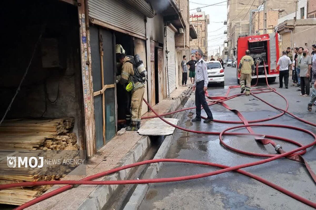 آتش سوزی در مرتضی گرد