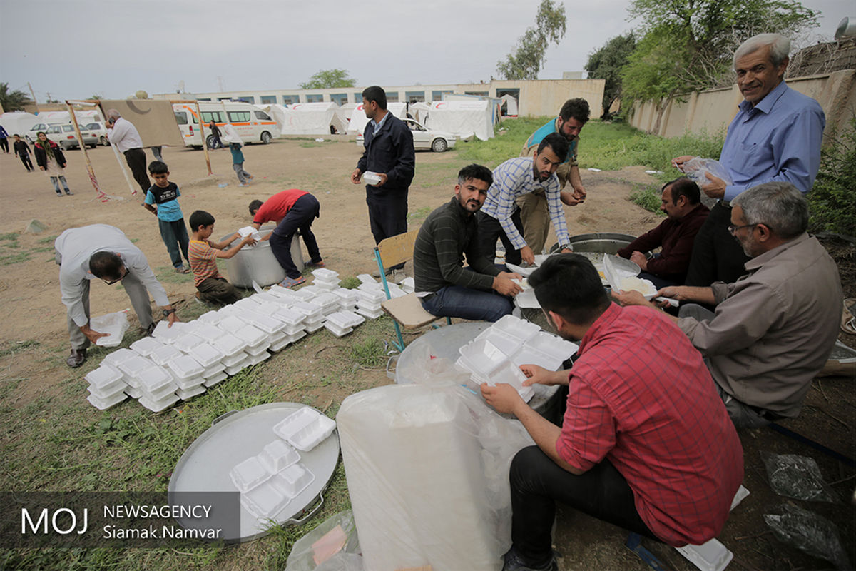 کمپ های موقت سیل زدگان خوزستان