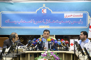نشست خبری رییس جمعیت هلال احمر
