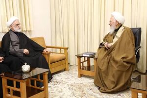 رئیس قوه قضاییه با آیت‌الله جوادی آملی دیدار کرد