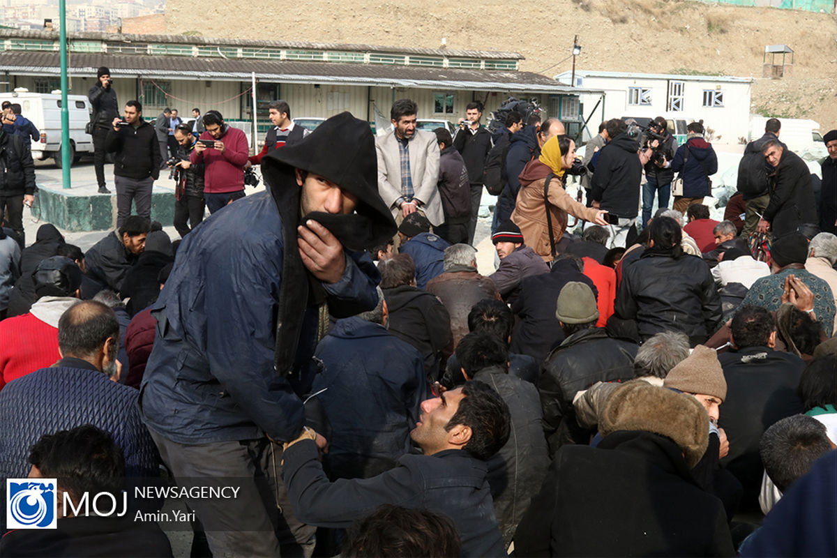 جمع آوری دوباره معتادان متجاهر از دره فرحزاد
