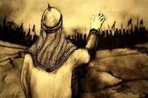 روایت زیبای وقایع روز عاشورا به‌وسیله نقاشی با شن + فیلم