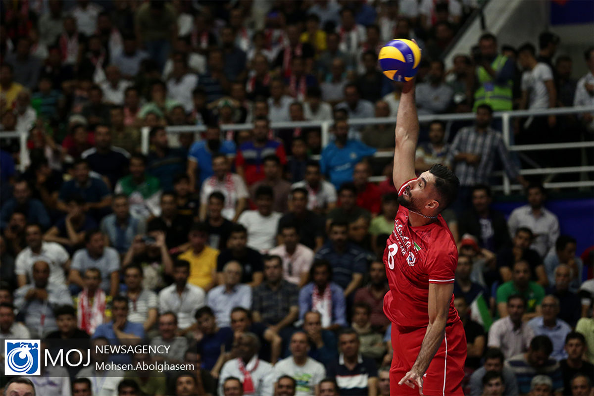 دیدار تیم های والیبال ایران و کانادا