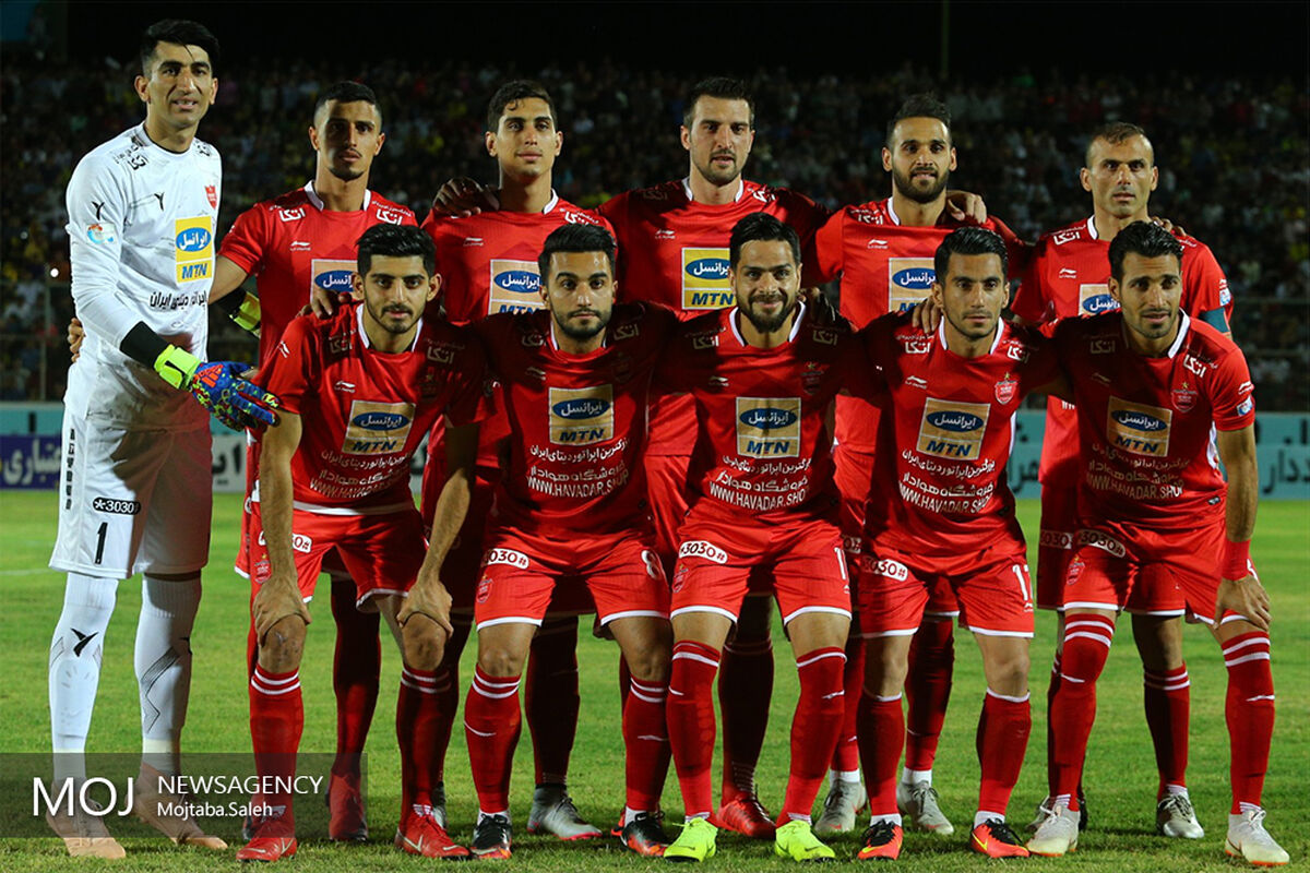 دیدار تیم های فوتبال پارس جنوبی جم و پرسپولیس/ ترکیب پرسپولیس