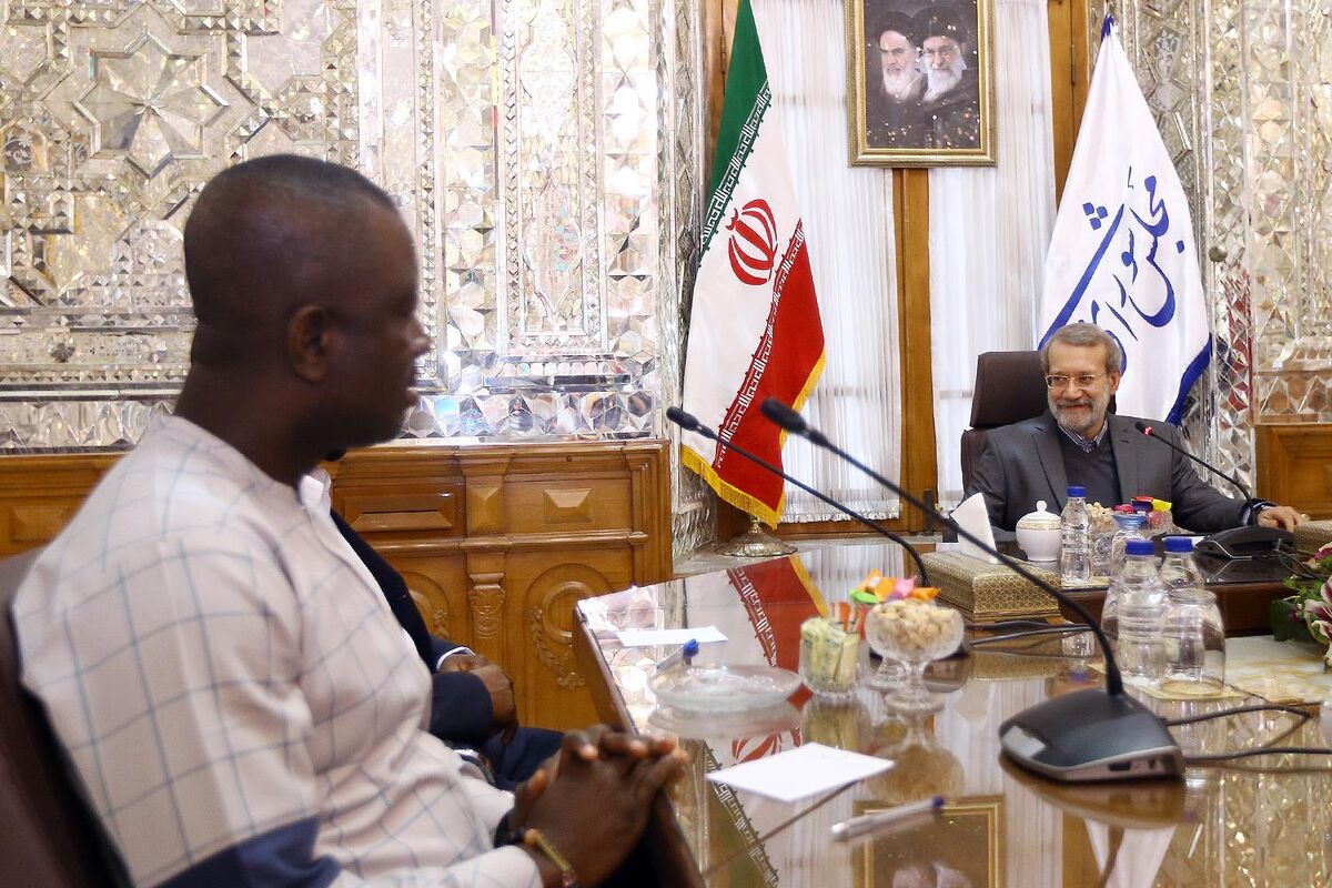 دیدار لاریجانی با رئیس گروه دوستی پارلمانی غنا و ایران