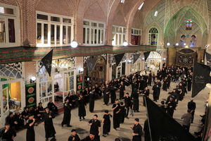 عزاداری تاسوعای حسینی در بازار مظفریه تبریز + تصاویر 