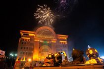 طنین الله اکبر و نورافشانی از ۲۰ نقطه شهر تبریز