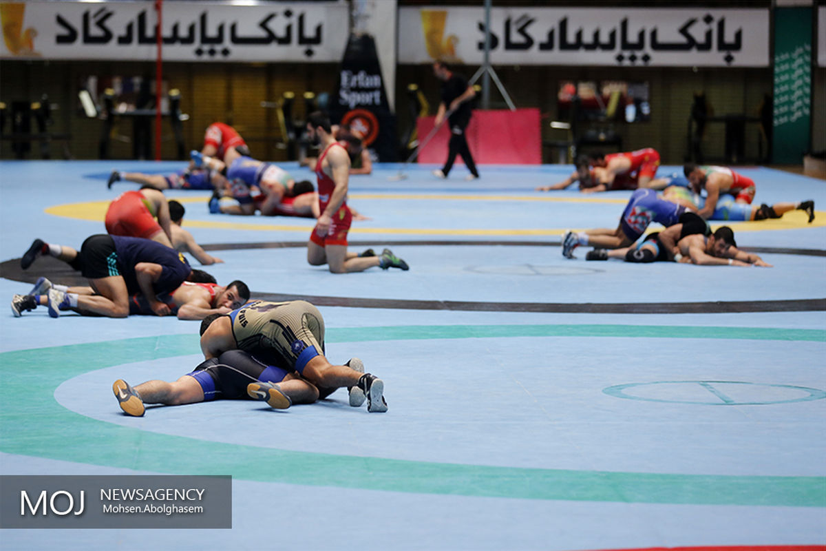 تمرین تیم ملی کشتی فرنگی 
