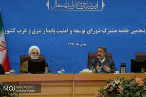 جلسه مشترک شورای توسعه و امنیت پایدار شرق و غرب کشور