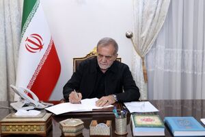 پزشکیان از رئیس‌جمهور تاجیکستان به دلیل حضور در مراسم وداع با رهبر شهید انقلاب قدردانی کرد