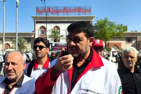 روند امدادرسانی هلال احمر در کربلا و نجف تا پایان کامل مراسم تشییع و بازگشت زائران ادامه دارد