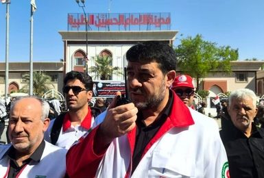 روند امدادرسانی هلال احمر در کربلا و نجف تا پایان کامل مراسم تشییع و بازگشت زائران ادامه دارد