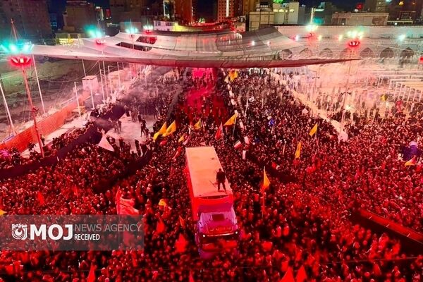مراسم تشییع پیکر مطهر رهبر شهید در کربلای معلی پایان یافت