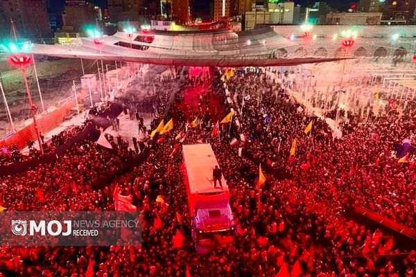 مراسم تشییع پیکر مطهر رهبر شهید در کربلای معلی پایان یافت