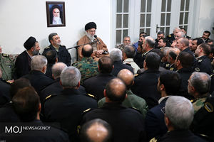 دیدار فرماندهان نیروی انتظامی با فرمانده کل قوا 