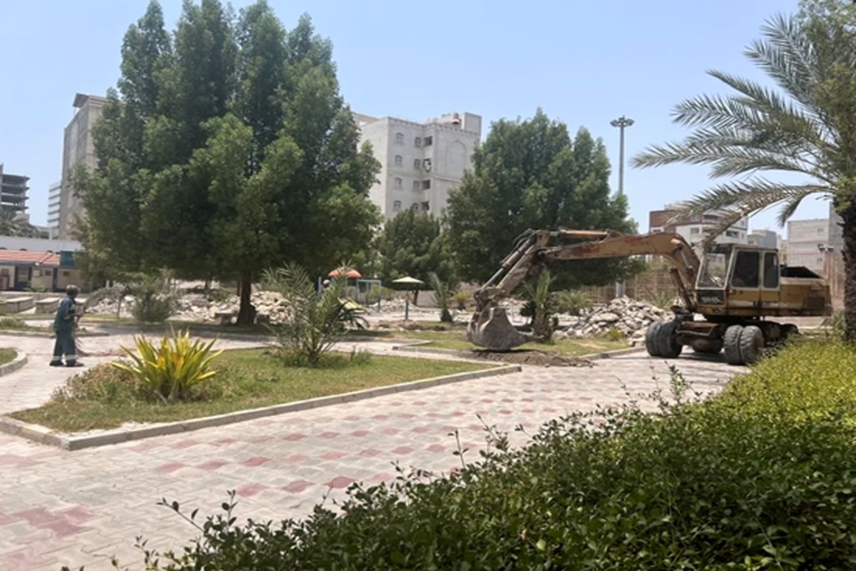 بازسازی بوستان زنده یاد ناصر عبدالهی