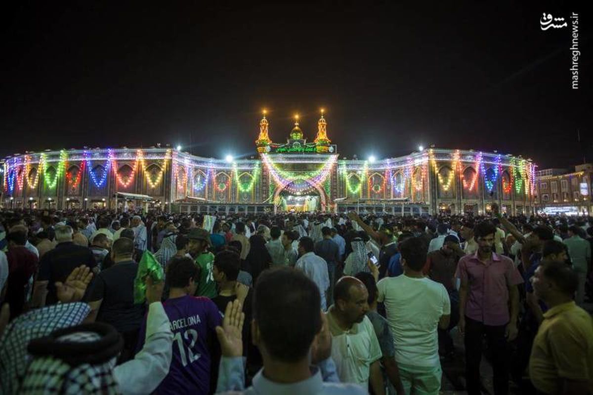 مراسم جشن نیمه شعبان در کربلا