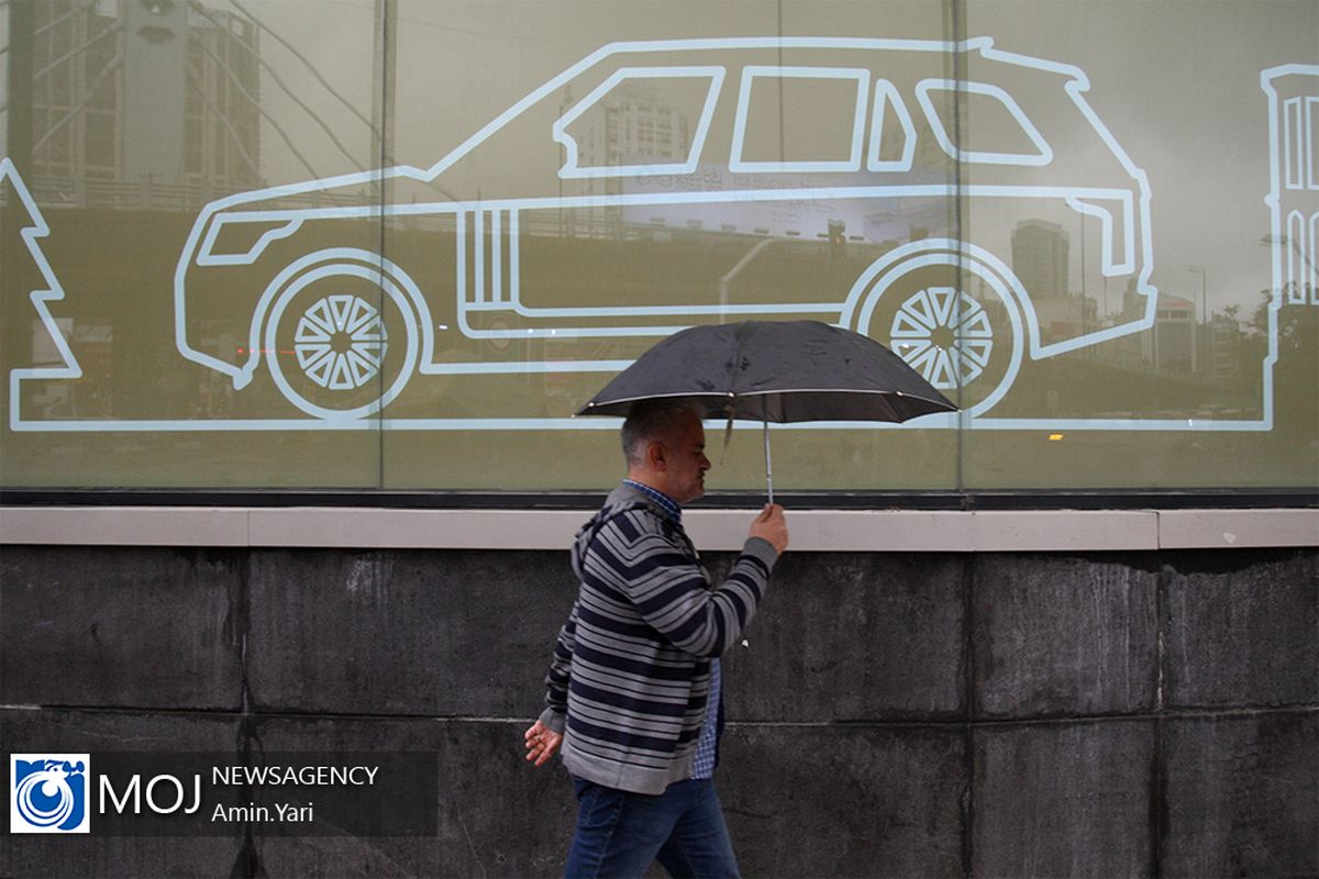 بارش باران پاییزی در تهران