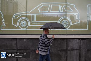 بارش باران پاییزی در تهران