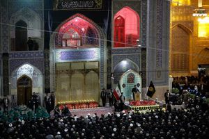 برگزاری آئین شب شام امام رضا(ع) در حرم مطهر رضوی