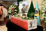 برگزاری آیین وداع و تشییع پیکر خلبان شهید مجید کاظمی در حرم مطهر شاهچراغ(ع)