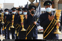 برپایی دسته عزاداری خادمان آستان مقدس قم در روز شهادت امام هشتم(ع)