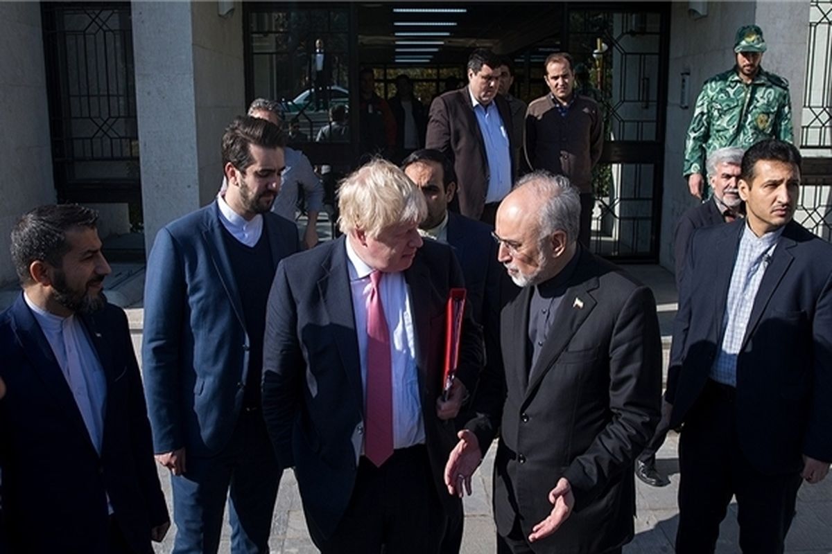 دیدار جانسون با علی‌اکبر صالحی