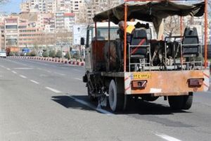 خط کشی 600 کیلومتر از محور مواصلاتی شهرستان اردبیل