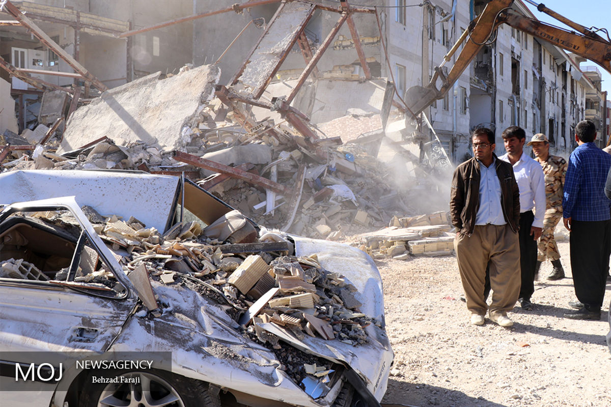 تخریب ساختمان های مسکونی در سرپل ذهاب