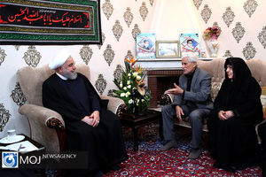 دیدار رییس جمهوری با خانواده شهدا و جانبازان