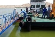 تعمیرات زیرآبی و نصب یک فروند اسکله در بندر تیاب میناب