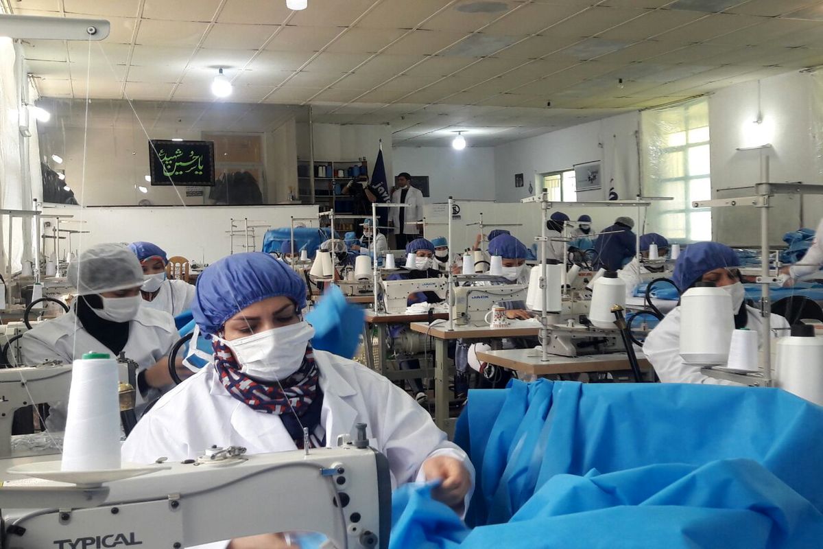 ماسک تولیدی در کرمانشاه