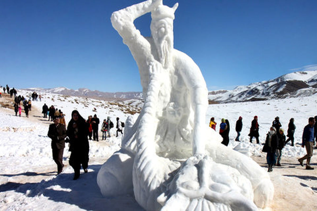 اصفهان- جشنواره سازه برفی افوس