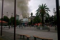 آتش سوزی پاساژ قدیری رشت مهار شد