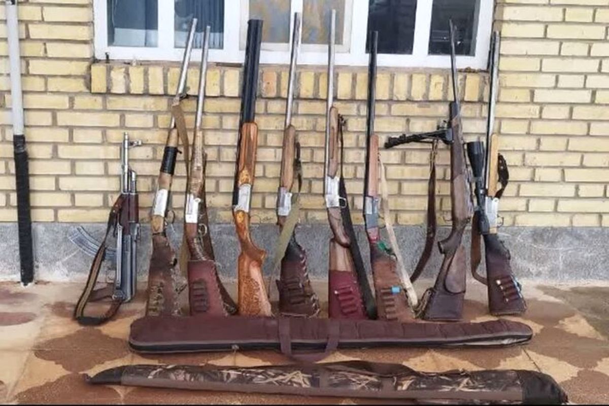 کشف تخلفات شکار و صید غیرمجاز اسلحه غیر مجاز