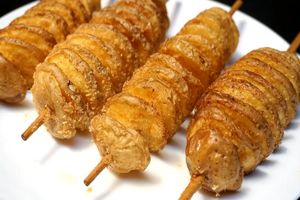 ترفند درست کردن سیب‌زمینی سرخ‌کرده فنری / یه غذای ساده رو خاص و لاکچری کن! + ویدئو