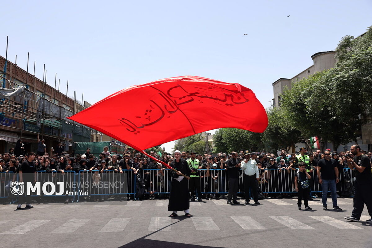 خیمه سوزان ظهر عاشورا در چهار راه گلوبندک