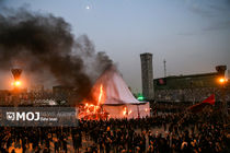 خیمه سوزان عصر عاشورا در میدان امام حسین (ع)