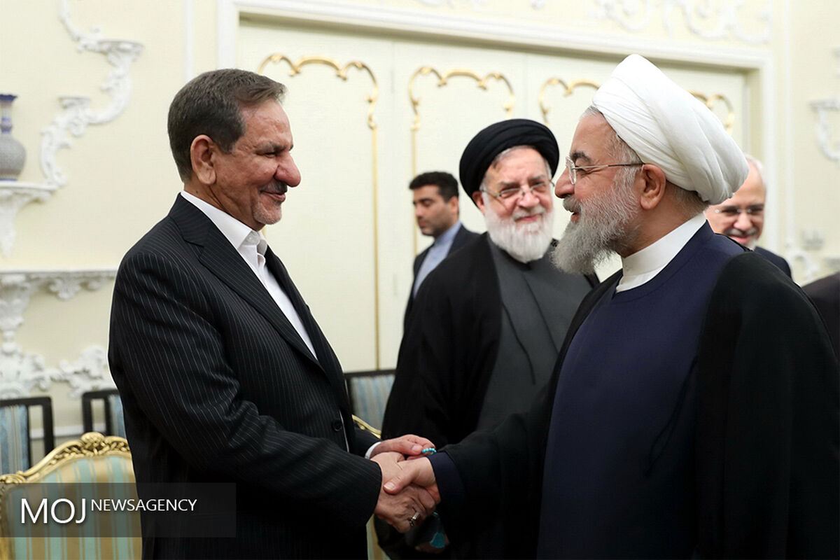 حسن روحانی رییس جمهوری و اسحاق جهانگیری معاون اول