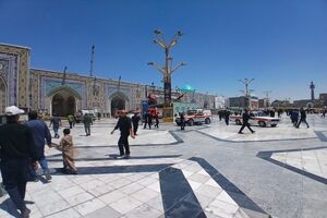 آتش‌ سوزی در حرم مطهر امام رضا (ع) مهار شد