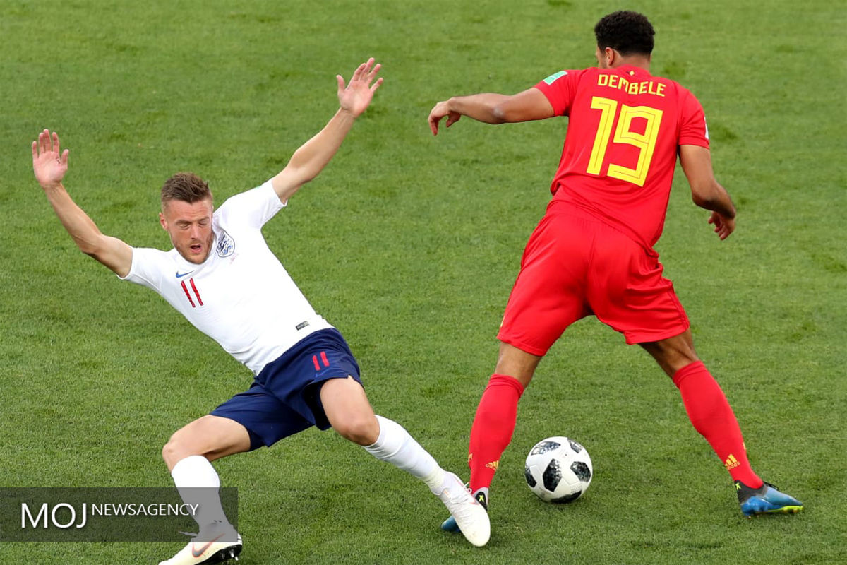 جام جهانی فوتبال - دیدار تیم های انگلیس و بلژیک