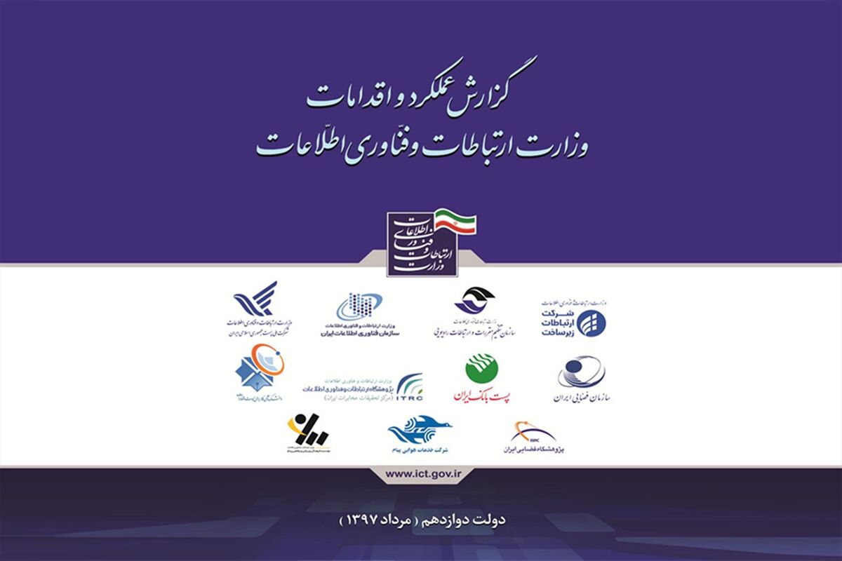 گزارش عملکرد و اقدامات وزارت ارتباطات در دولت دوازدهم