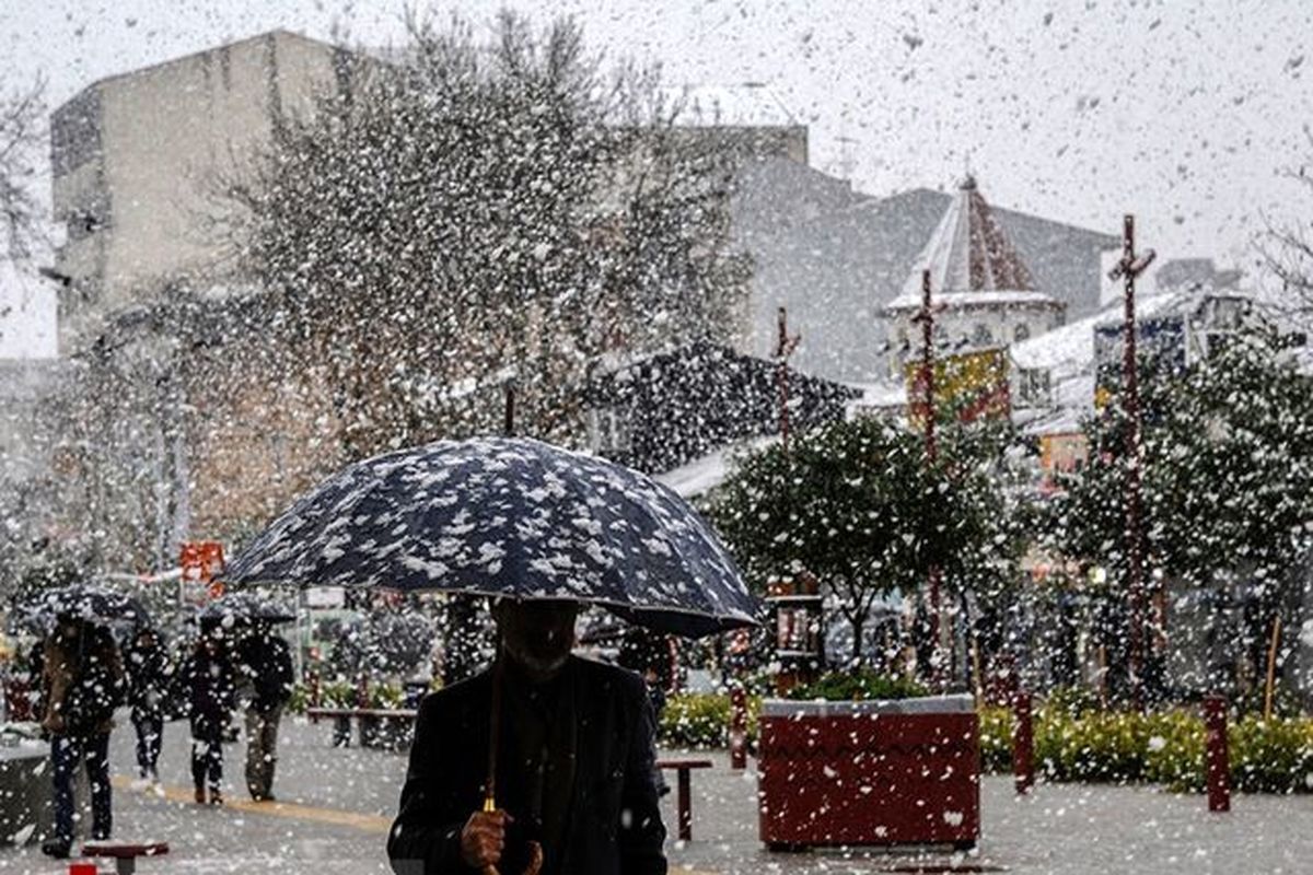 بارش برف و باران در کرمانشاه
