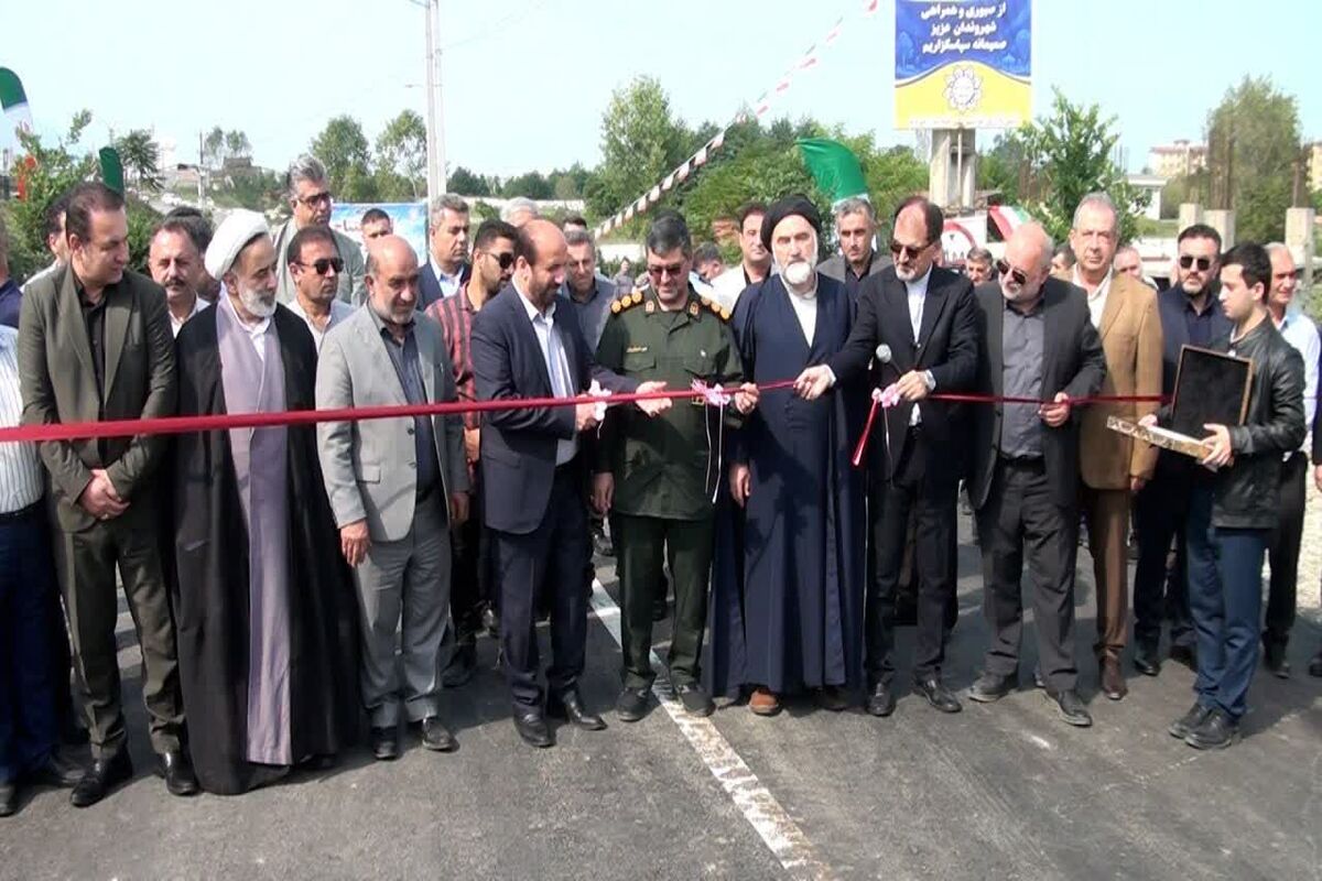 افتتاح زیرگذر کردیکلا نوشهر