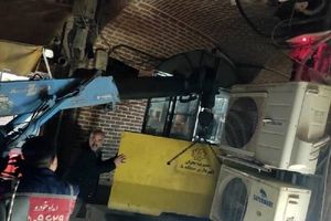 تعطیلی یکی از تیمچه‌های تجاری ناایمن تبریز