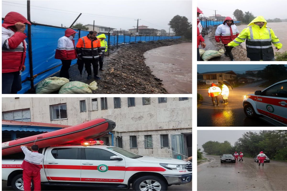 عملیات سیلاب در استارا