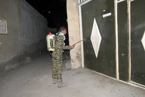 انجام عملیات گند زدایی در دهستان کرگان میناب 