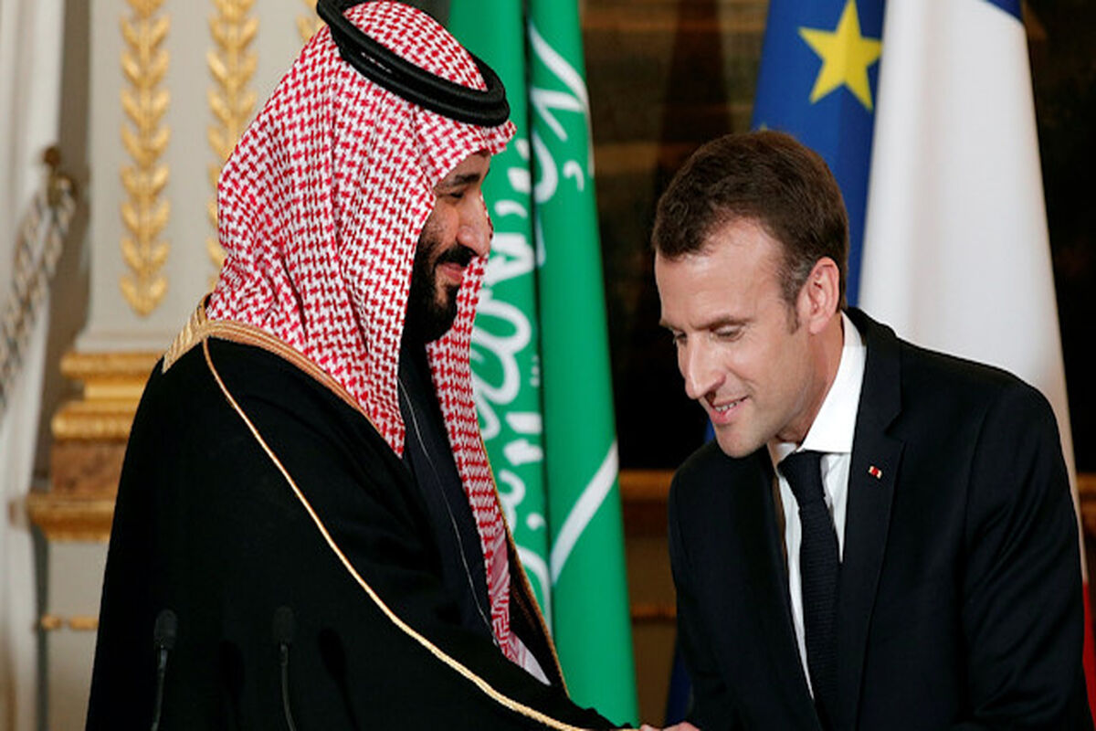دیدار پادشاه عربستان و رئیس جمهور فرانسه