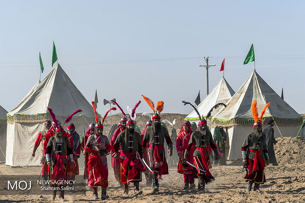 تعزیه+خوانی+ماجرای+کربلا+توسط+نجف+آبادی+های+اصفهان+در+نوش+آباد+کاشان